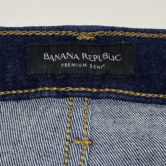 Banana Republic Premium Denim High Rise Skinny Ankle Jeans 30x27.5 Dark Wash - Picture 5 of 7